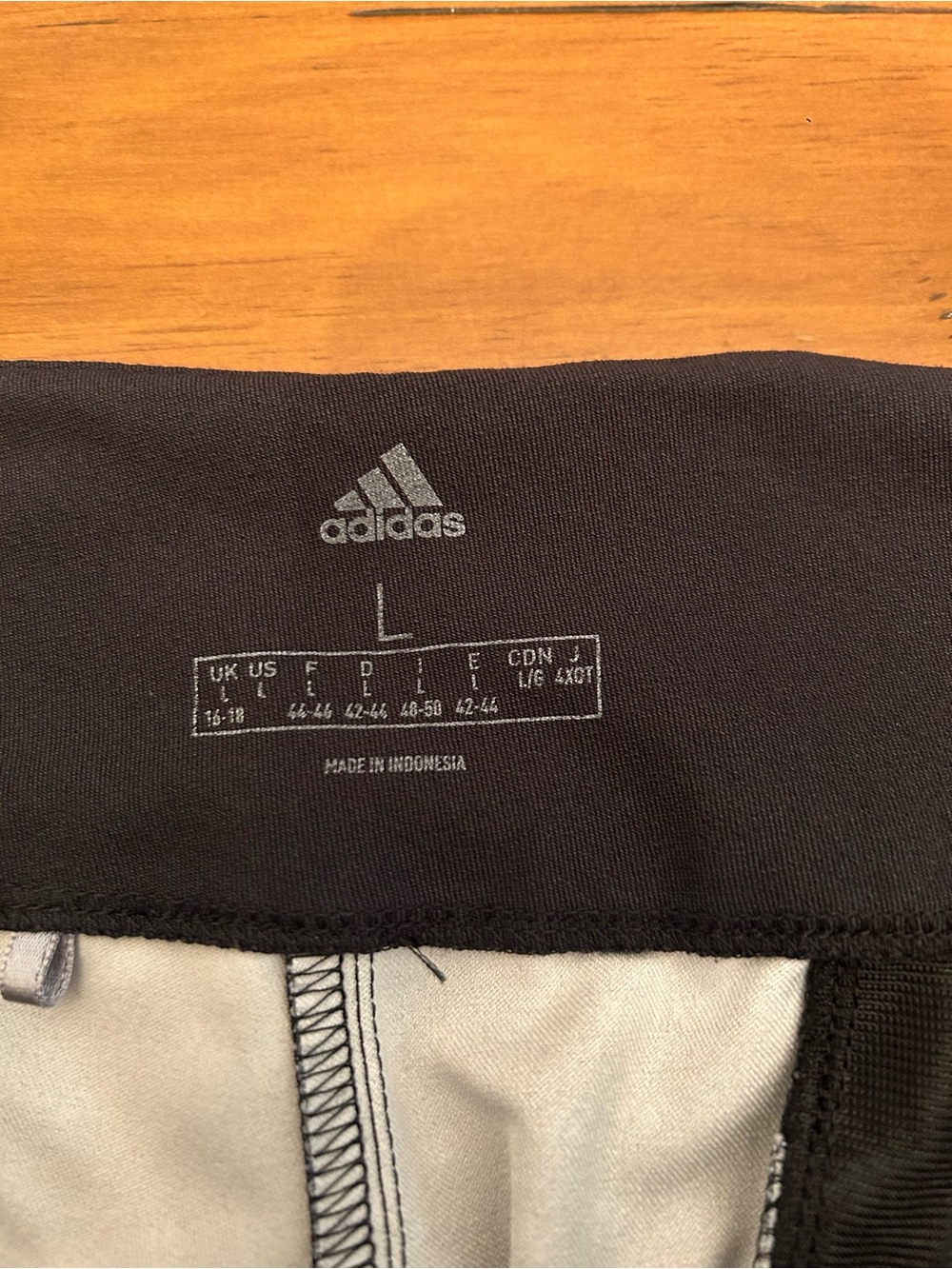 Adidas Women’s Golf Pants - Black Geometric Print - Size L Sporty Chic - Picture 5 of 5